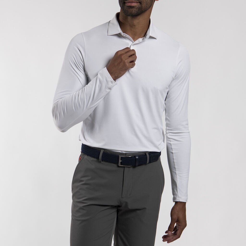 Men's Soren Solid Long-Sleeve Polo